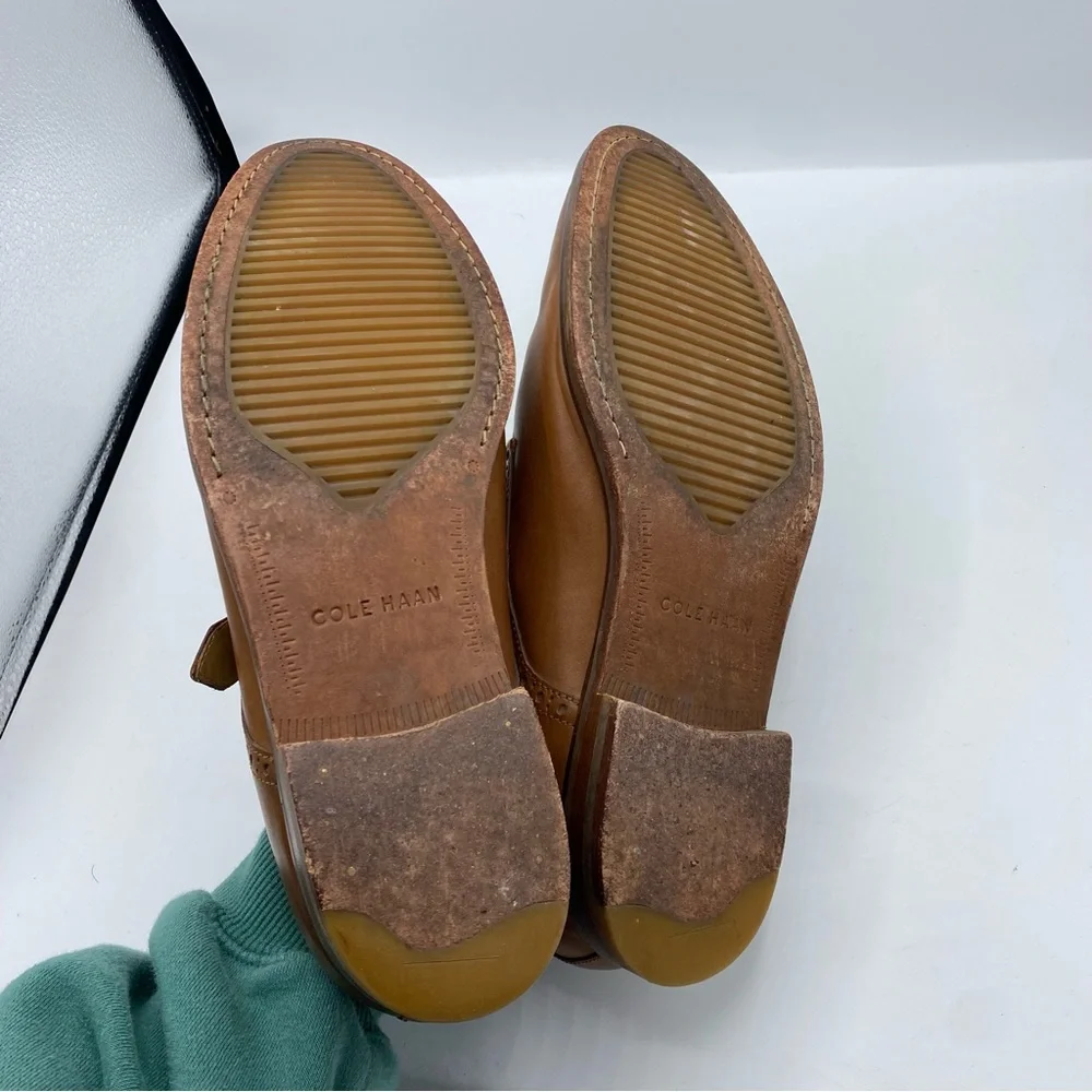 Cole Haan Men's Williams II‎ Monk Strap Brown leather size 9 wide